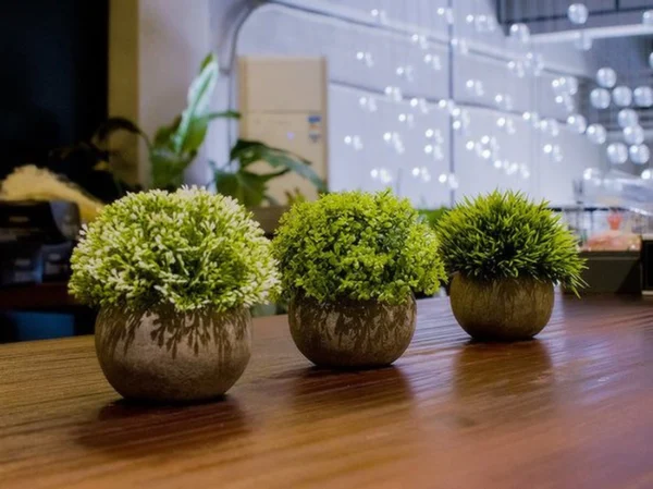 P-87213237150761-20260405140838.webp Unyqoos® Set van drie kunstplanten in grijze pot voor veelzijdige interieurdecoratie