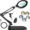 Unyqoos® Verstelbaar vergrootglas met verlichting en klem voor precisiewerk en lezen