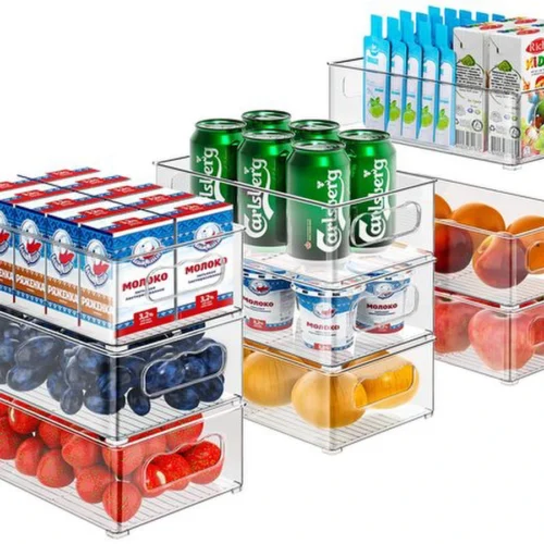 Unyqoos® 9-delige Organizer Set voor Koelkast, Keuken, Vriezer en Kantoor met Drie Maten