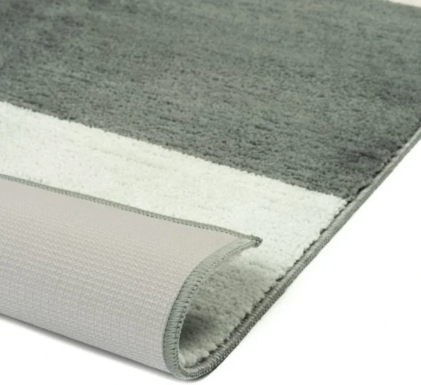 Unyqoos® Lichtgrijze badmat met antislip en sneldrogende eigenschappen voor badkamers