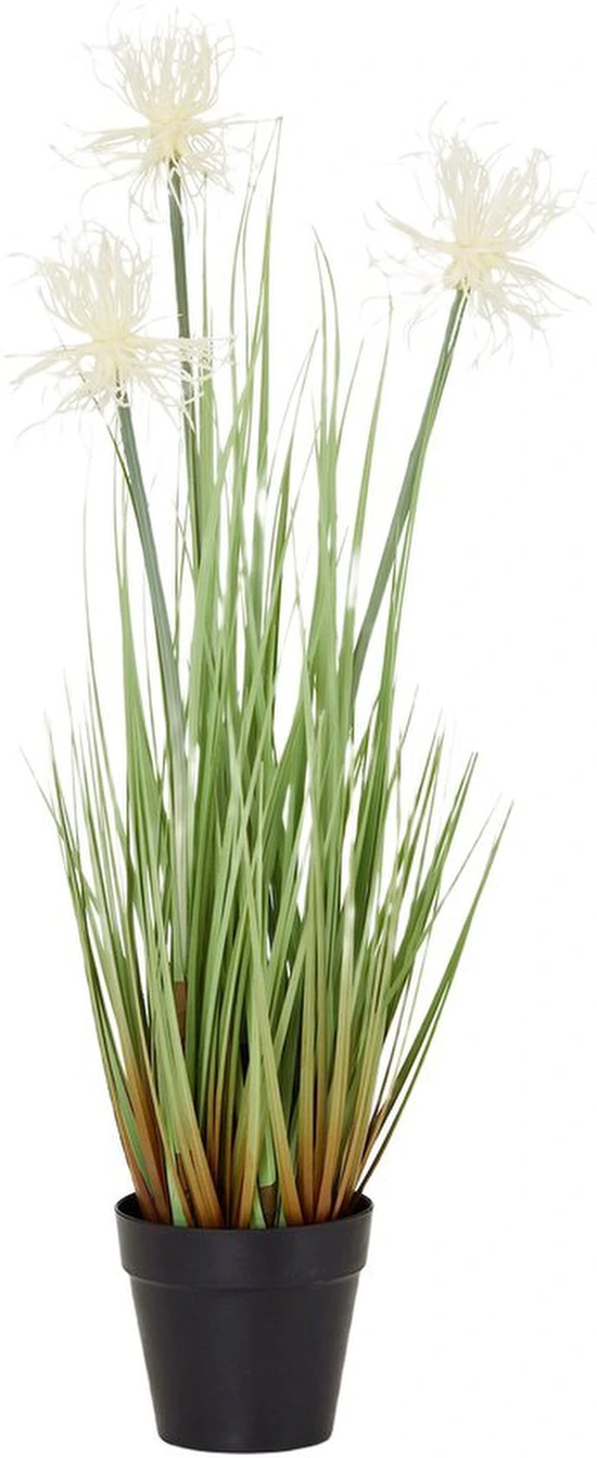 Unyqoos® Elegante kunstgrasstruik met Protea bloemen voor binnen- en buitendecoratie
