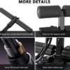 Unyqoos® Compacte en verstelbare draagbare sit-up bar met hoge stabiliteit
