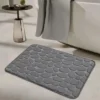 Unyqoos® Luxe badkamer mat met 3D steenpatroon voor een stijlvol interieur