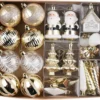 P-87213237262010-20260406093250.webp Unyqoos® Luxe set van 40 onbreekbare witgouden kerstballen voor sfeervolle decoratie