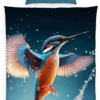 P-87213237268500-20260405105158.webp Unyqoos® Omkeerbaar dekbedovertrek met ijsvogelontwerp en ritssluiting van katoen