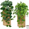 Unyqoos® Set van drie decoratieve kunsthangplanten met pot voor binnen en buiten