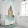 Unyqoos® Droom weg onder een Galactisch Douchegordijn met Ruimtevaart Thema, 178 x 182 cm, Perfect voor Badkamer Avonturen