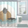 Unyqoos® Droom weg onder een Galactisch Douchegordijn met Ruimtevaart Thema, 178 x 182 cm, Perfect voor Badkamer Avonturen