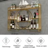 P-87213237316634-20260406110101.webp Unyqoos® Stijlvol metalen wijnrek voor wandmontage met geïntegreerde glashouder