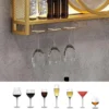 P-87213237316636-20260406110106.webp Unyqoos® Stijlvol metalen wijnrek voor wandmontage met geïntegreerde glashouder