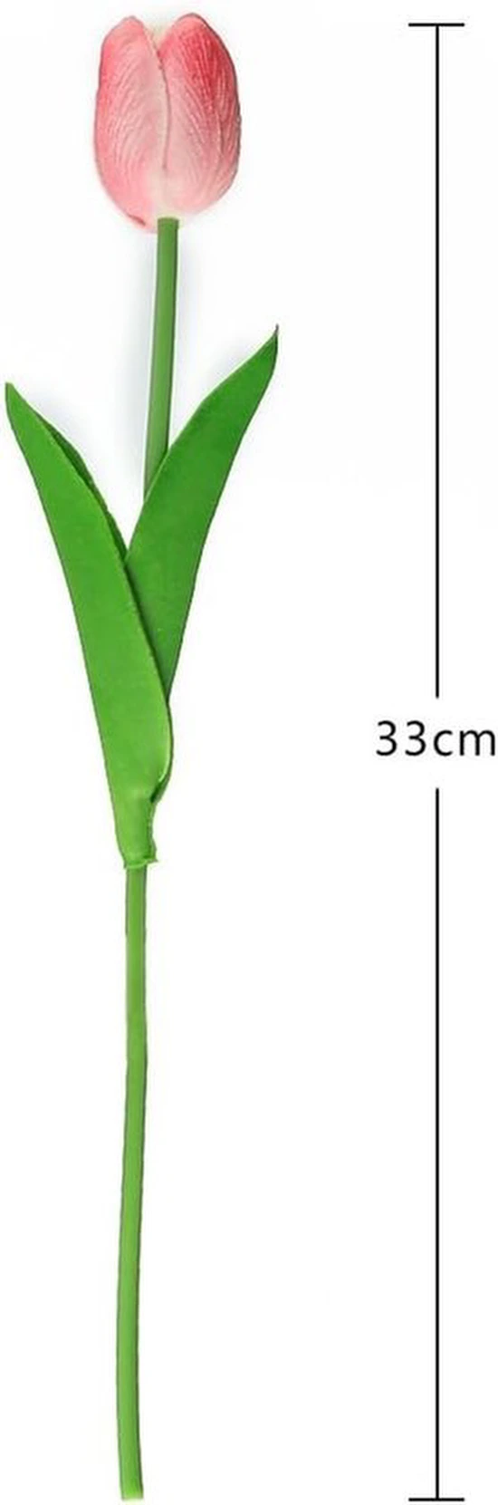 P-87213237327454-20260405141543.webp Unyqoos® Set van 15 Kunsttulpen met Keramische Vaas voor Decoratie en Sfeer
