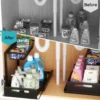 Unyqoos® Multifunctioneel Metalen Keuken- en Badkamer Opbergrek met Lade, Set van 2, Zwart