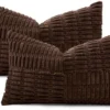 P-87213237342685-20260406112056.webp Unyqoos® Set van 2 zachte corduroy kussenslopen met gestreept design voor woondecoratie