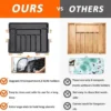 Unyqoos® Verstelbare en uitbreidbare besteklade organizer met messenhouders
