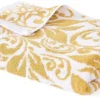 Unyqoos® Luxe 6-delige handdoekenset met omkeerbaar jacquard ontwerp in goud