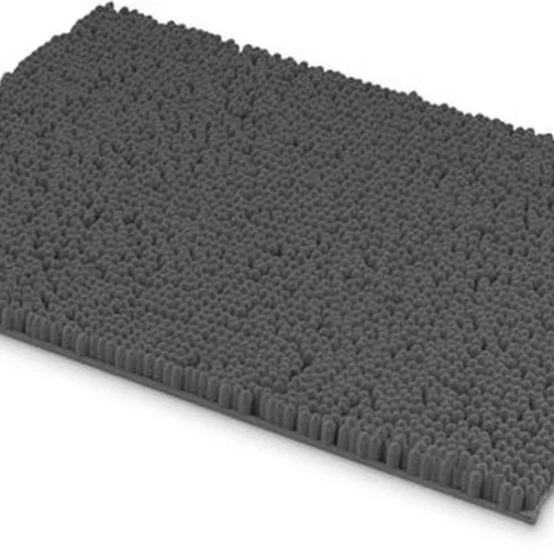 Unyqoos® Zachte en Antislip Chenille Badmatten voor Veiligheid en Comfort - 40 x 60 cm - Donkergrijs
