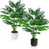 Unyqoos® Set van twee levensechte kunstplanten van 71 cm voor interieurdecoratie