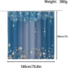 P-87213237397991-20260403114036.webp Unyqoos® Schimmelbestendig blauw douchegordijn met glinsterend effect en haken