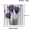 Unyqoos® Vintage Waterafstotend Douchegordijn Met Bloemenpatroon Voor Badkamers 180 x 180 cm Schimmelwerend