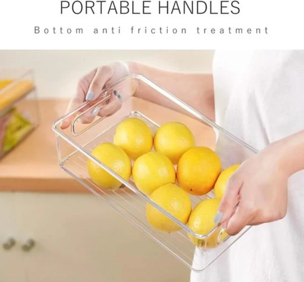 P-87213237414958-20260406095456.webp Unyqoos® Transparante en stapelbare opbergcontainers met handgrepen voor keuken en koelkast
