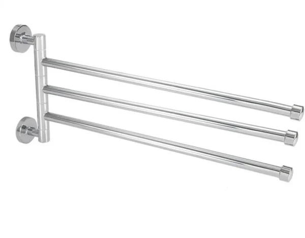 P-872132374264510-20260405182945.webp Unyqoos® Wandgemonteerde handdoekhouder met drie draaibare armen voor badkamer en keuken