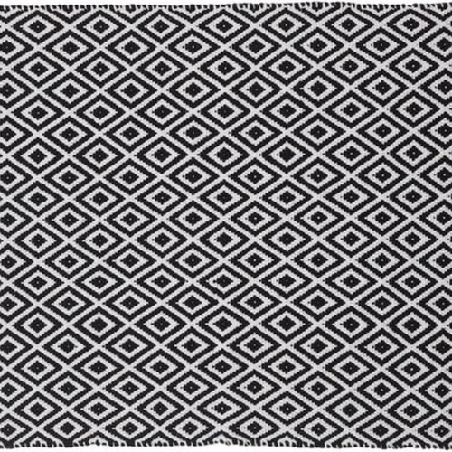 P-87213237429110-20260405135046.webp Unyqoos® Stijlvolle zwarte badmat met exotisch patroon voor badkamercomfort