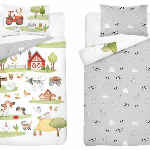 Unyqoos® Kinderbeddengoedset met boerderijthema voor comfortabel en stijlvol slapen