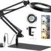 Unyqoos® Handige LED Vergrootlamp met Verstelbare Arm en Drie Kleurmodi voor Diverse Taken
