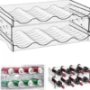 P-87213237450110-20260406105917.webp Unyqoos® Transparante stapelbare flessenhouder voor efficiënte koelkastorganisatie
