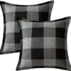 P-87213237456390-20260406112535.webp Unyqoos® Set van 2 stijlvolle geruite kussenslopen voor diverse interieurstijlen, 40 x 40 cm, decoratief en comfortabel
