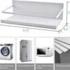 P-87213237470155-20260406102321.webp Unyqoos® Magnetisch Ruimtebesparend Keukenrek voor Kruiden en Accessoires, 2-delige Set, Wit