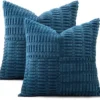 P-87213237478170-20260406112700.webp Unyqoos® Set van 2 decoratieve corduroy kussenslopen met strepen voor een stijlvol interieur