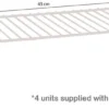 P-87213237499962-20260406100504.webp Unyqoos® Set van 4 witte opbergrekken voor optimale keukenkastorganisatie