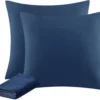 P-87213237510050-20260406112741.webp Unyqoos® Set van 2 blauwe microvezel kussenslopen van 80x80 cm met ritssluiting