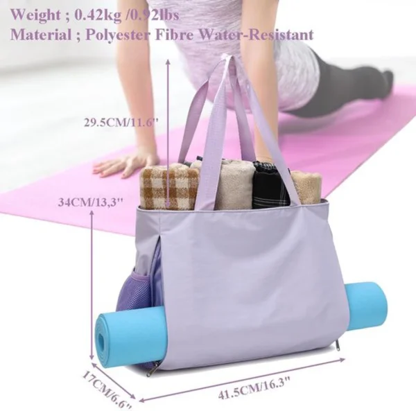Unyqoos® Multifunctionele Dames Sporttas met Yogamatvak en Waterbestendige Compartimenten