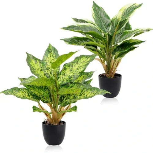 P-87213237529340-20260405142058.webp Unyqoos® Set van Twee Realistische Kunstplanten in Pot voor Diverse Binnenruimtes