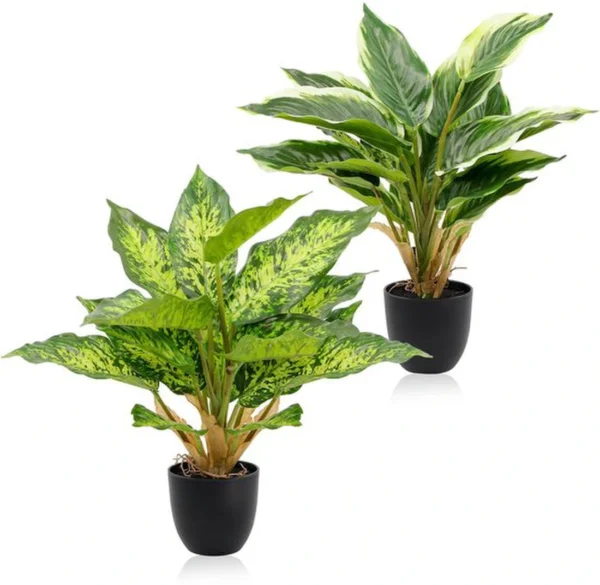 P-87213237529340-20260405142058.webp Unyqoos® Set van Twee Realistische Kunstplanten in Pot voor Diverse Binnenruimtes