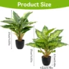 P-87213237529345-20260405142106.webp Unyqoos® Set van Twee Realistische Kunstplanten in Pot voor Diverse Binnenruimtes