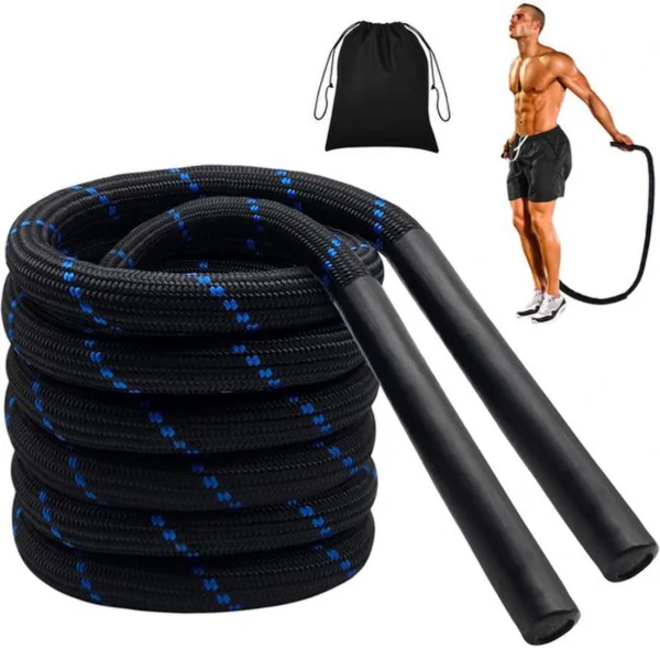 P-87213237532070-20260405102016.webp Unyqoos® Verzwaard springtouw voor intensieve training en spieropbouw voor volwassenen