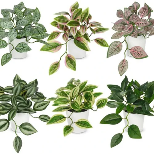 P-87213237547780-20260405142200.webp Unyqoos® Set van zes decoratieve kunstplanten voor elke ruimte in huis, 20 cm, 6 stuks