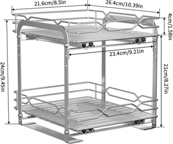 P-87213237556901-20260406102412.webp Unyqoos® Uittrekbaar kruidenrek van roestvrij staal met verstelbare hoogte voor keuken