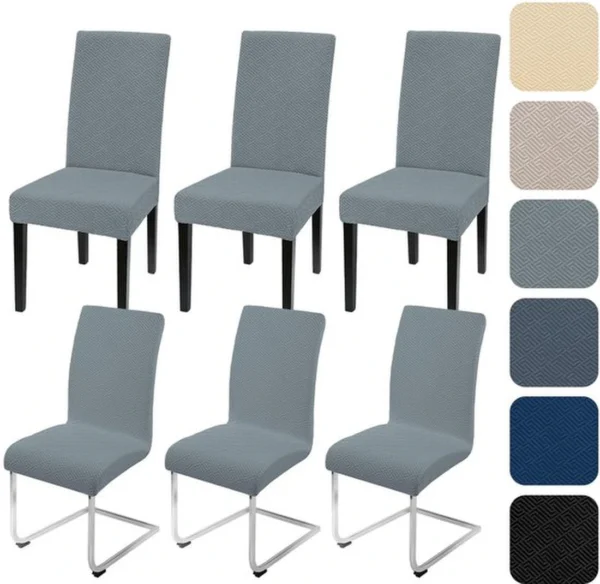 P-87213237580043-20260405183937.webp Unyqoos® Stretchbare en Wasbare Stoelhoezen Set van 6 voor Diverse Stoelen en Gelegenheden