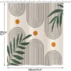 P-87213237580591-20260403114159.webp Unyqoos® Waterdicht douchegordijn met abstract boho ontwerp en 12 haken