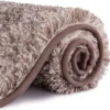 Unyqoos® Hoogpolige antislip badmat met zachte microvezels en waterabsorptie