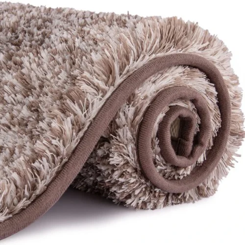 Unyqoos® Hoogpolige antislip badmat met zachte microvezels en waterabsorptie