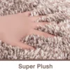 Unyqoos® Hoogpolige antislip badmat met zachte microvezels en waterabsorptie