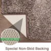Unyqoos® Hoogpolige antislip badmat met zachte microvezels en waterabsorptie