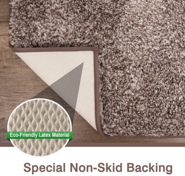 Unyqoos® Hoogpolige antislip badmat met zachte microvezels en waterabsorptie