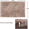Unyqoos® Hoogpolige antislip badmat met zachte microvezels en waterabsorptie