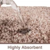 Unyqoos® Hoogpolige antislip badmat met zachte microvezels en waterabsorptie